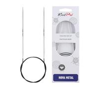 KnitPro KP10303 Nova Aiguilles Circulaires Fixes Bois Argent 40 cm x 3 mm