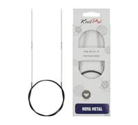 KnitPro KP10382 Nova Aiguilles Circulaires Fixes Bois Argent 50 cm x 2,25 mm