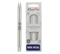 KnitPro KP10425 Aiguilles Interchangeables Circulaires Spéciales Bois Argent 4,5 mm