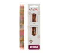 KnitPro KP20105 Aiguilles Double Pointes Bois Multicolore 15 cm