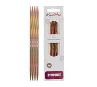 KnitPro KP20107 Aiguilles Double Pointes Bois Multicolore 20 cm x 3,50 mm
