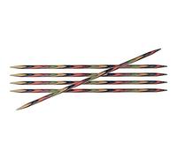 KnitPro KP20111 Aiguilles Double Pointes Bois Multicolore 20 cm x 5 mm