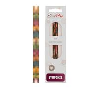 KnitPro KP20117 Aiguilles Double Pointes Bois Multicolore 20 cm x 2,5 mm