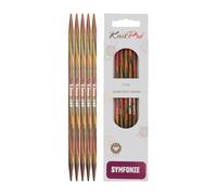 KnitPro KP20142 Aiguilles Double Pointes Bois Multicolore 15 cm x 5 mm