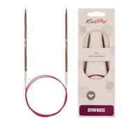 KnitPro KP20307 Symphonie Aiguilles Circulaires Fixes Bois Multicolore 40 cm x 3,5 mm