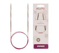 KnitPro Aiguilles circulaires fixes Symphonie KP20323 bois multicolore 60 cm 2,5 mm