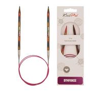 KnitPro KP20393 Symphonie Aiguilles Circulaires Fixes Bois Multicolore 50 cm x 5,5 mm