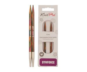 KnitPro KP20426 Symphonie Aiguille Interchangeable Circulaire Spéciale Bois Multicolore 17 x 0,8 x 9 cm