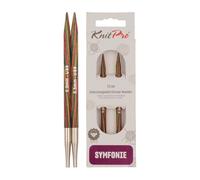 KnitPro KP20427 Symphonie Aiguille Interchangeable Circulaire Spéciale Bois Multicolore, 21 x 1.3 x 1.5 cm