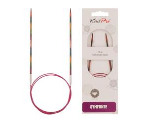 KnitPro KP20983 Symphonie Goupille de Tricotage Finies Circulaire Bois Multicolore 31 x 2,1 x 18 cm