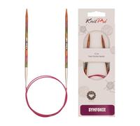 KnitPro KP21338 Symphonie Aiguilles Circulaires Fixes Bois Multicolore 80 cm x 4,5 mm