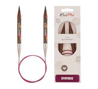 KnitPro KP21346 Symphonie Aiguilles Circulaires Fixes Bois Multicolore 80 cm x 10 mm