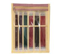 KnitPro KP29311 Nova Aiguilles Tricoter Royale Double Extrémité, Bouleau/en Laiton, Multicolore, 15 cm, Lot de 5, 20 x 4 x 30 cm