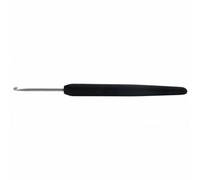 KnitPro Crochet Simple Aluminium argenté Manche souple noir 7 mm