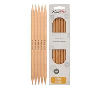 KnitPro Aiguilles à double pointe KP35124 Bois bouleau 20 cm x 8 mm