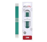 KnitPro KP47035 Set de Goupilles de Tricotage Doubles Fin Aluminium Vert 18,3 x 0,9 x 9,5 cm