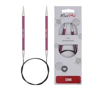 KnitPro KP47163 Set de Goupilles de Tricotage Circulaires Fixées Aluminium Pourpre 13,5 x 0,5 x 7,5 cm
