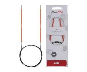 KnitPro KP47184 Set de Goupilles de Tricotage Circulaires Fixées Aluminium Orange 33 x 3,5 x 23 cm