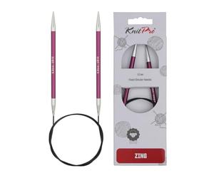 KnitPro KP47193 Set de Goupilles de Tricotage Circulaires Fixées Aluminium Pourpre 18 x 1,2 x 9,5 cm