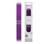 KnitPro KP51005 Aiguilles Double Pointes Bois Multicolore 15 cm x 5 mm