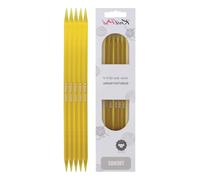 KnitPro KP51025 Aiguilles Double Pointes Bois Multicolore 20 cm x 6 mm