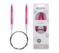 KnitPro KP51090 Trendz Aiguilles Circulaires Fixes Bois Multicolore 80 cm x 8 mm