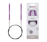 KnitPro KP51115 Aiguilles Circulaires Fixes Bois Multicolore 100 cm x 5 mm