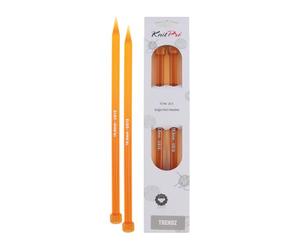 KnitPro KP51218 Aiguilles Simple Pointes Bois Multicolore 35 cm x 10,00 mm