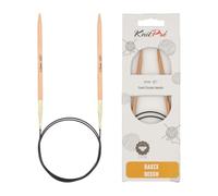 KnitPro Lana grossa Aiguille de Tricot Circulaire Basix Birch 4,5 x 120 cm, Beige