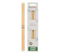 KnitPro Lot de 3 Aiguilles à Double Pointe en Bambou 15 cm 2,50 mm