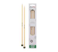 KnitPro Lot de 3 aiguilles à pointe unique en bambou 33 cm 6,00 mm