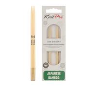 KnitPro Lot de 3 Aiguilles interchangeables en Bambou de 3,50 mm, Naturel