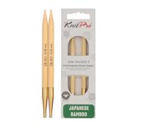 KnitPro Lot de 3 Aiguilles interchangeables en Bambou de 6,50 mm