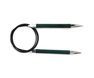 KnitPro Nova Aiguilles à Tricoter Royale pinscircular Fixe, Bouleau/en Laiton, Multicolore, 60 cm x 10 mm