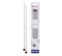 KnitPro Aiguilles à tricoter droites Nova métal 30 cm 5 mm