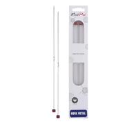KnitPro Nova Aiguilles Droites en métal 40 cm, 2,0 mm