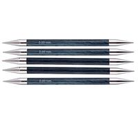 KnitPro Nova Aiguilles Tricoter Royale Double Extrémité, Bouleau/en Laiton, Multicolore, 20 cm x 8 mm, Lot de 6