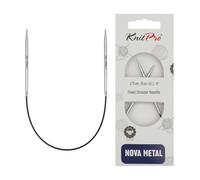 KnitPro Nova Metal: Aiguilles à Tricoter: Circulaire: Fixe: 25 cm x 2,75 mm