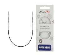 KnitPro Nova Metal: Aiguilles à Tricoter: Circulaire: Fixe: 25 cm x 3,00 mm