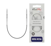 KnitPro Nova Metal: Aiguilles à Tricoter: Circulaire: Fixe: 25 cm x 3,50 mm
