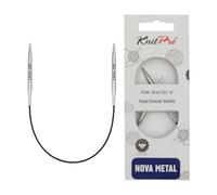 KnitPro Nova Metal: Aiguilles à Tricoter: Circulaire: Fixe: 25 cm x 4,00 mm