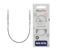 KnitPro Nova Metal: Aiguilles à Tricoter: Circulaire: Fixe: 25 cm x 4,50 mm