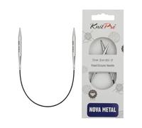 KnitPro Nova Metal: Aiguilles à Tricoter: Circulaire: Fixe: 25 cm x 5,00 mm