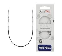 KnitPro Nova Metal: Broches à Tricoter: Circulaire: Fixe: 25 cm x 3,25 mm