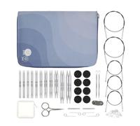 KnitPro Nova Regal Set d'aiguilles interchangeables - Paires d'épingles à tricoter circulaires 11 x 10 cm avec accessoires Nova Regal Set pour débutants, professionnels et coffret cadeau