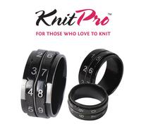 KnitPro Rangée Comptoir Bague Bijoux Tricot Tally Register - 4 Taille - Noir