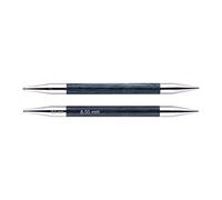 KnitPro Royale Normal épingles à Tricoter circulaires interchangeables, Bouleau/en Laiton, Multicolore, 12,5 cm x 8 mm