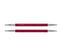 KnitPro Royale Normal épingles à Tricoter circulaires interchangeables, Bouleau/en Laiton, Multicolore, 12,5 cm x 6 mm