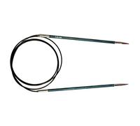 KnitPro Royale Tricoter Circulaire Fixe, Bouleau/en Laiton, Multicolore, 100 cm x 3,25 mm