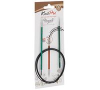 KnitPro Royale Tricoter Circulaire Fixe, Bouleau/en Laiton, Multicolore, 100 cm x 3,50 mm
